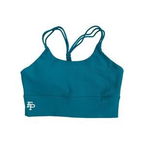 Flex It Pink Green Sports Bra Size Medium